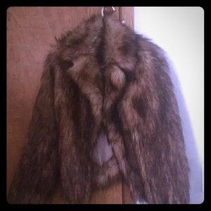 Faux fur coat